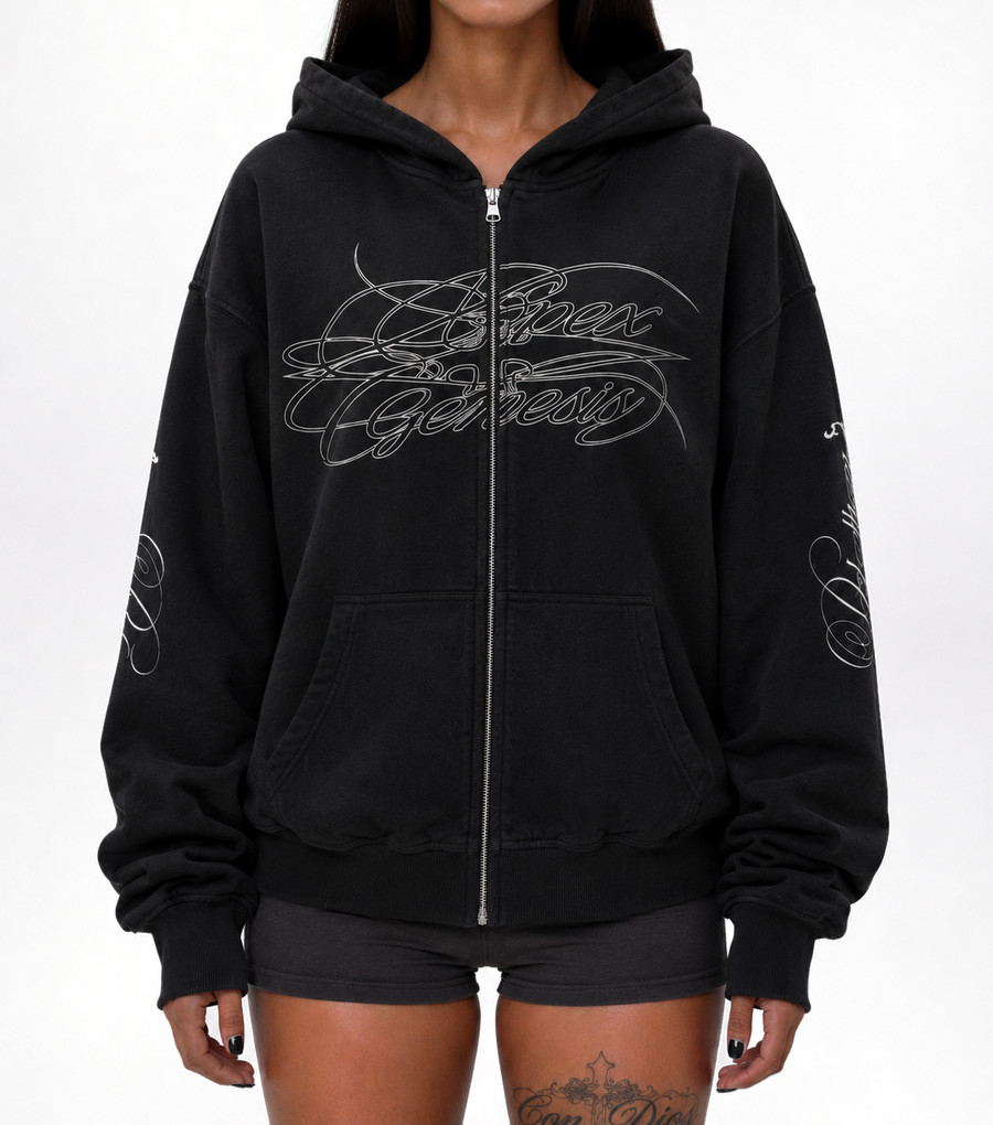 FEMME FATALE OVERSIZED ZIP HOODIE